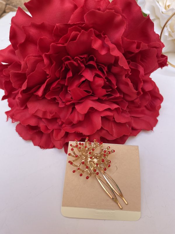 Peinecillos pompón rojo
