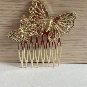 Peina mariposa grande y pequeña
