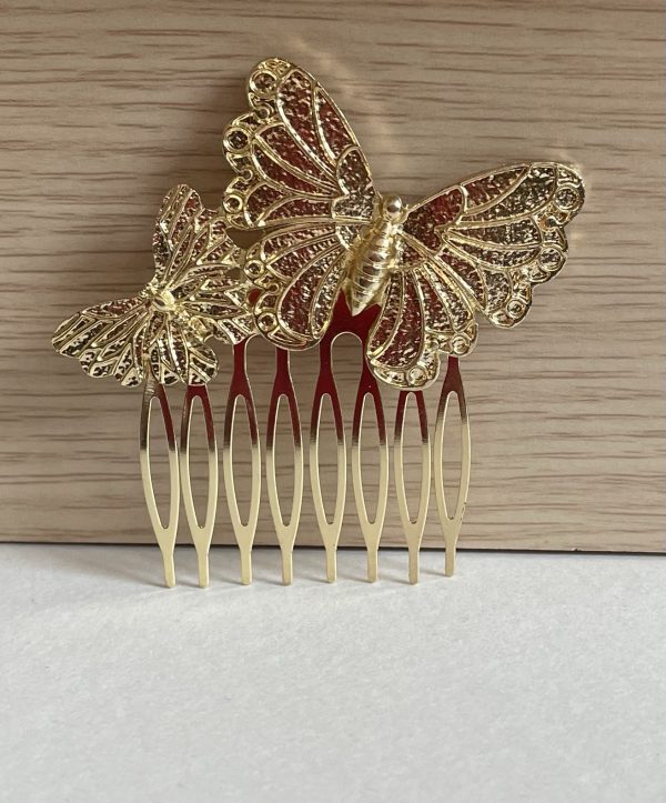 Peina mariposa grande y pequeña