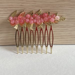 Peina perlas rosa
