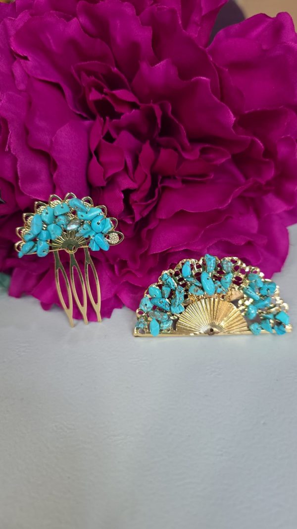 Broche piedras agua