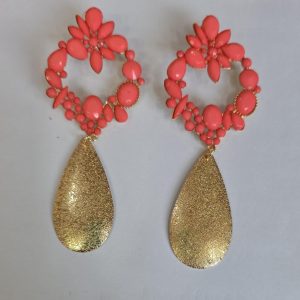 Pendiente Lola coral