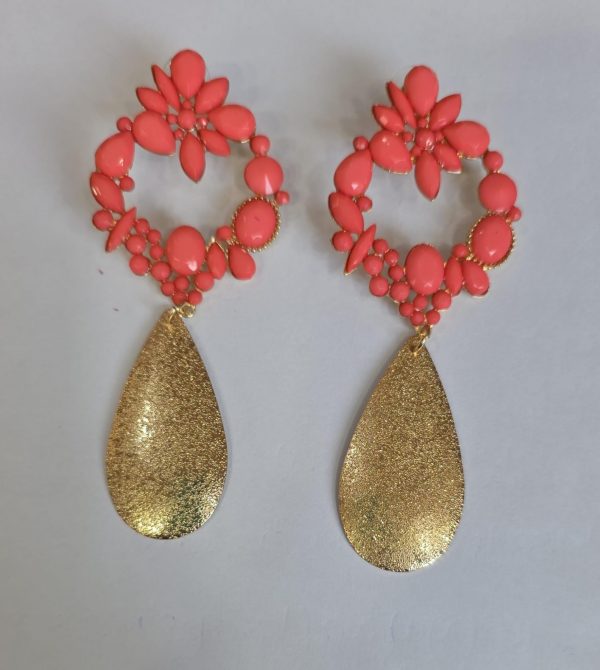 Pendiente Lola coral