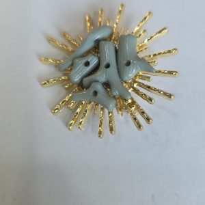 Broche sol empolvado
