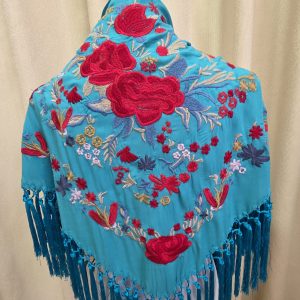 Mantoncillo bulería turquesa