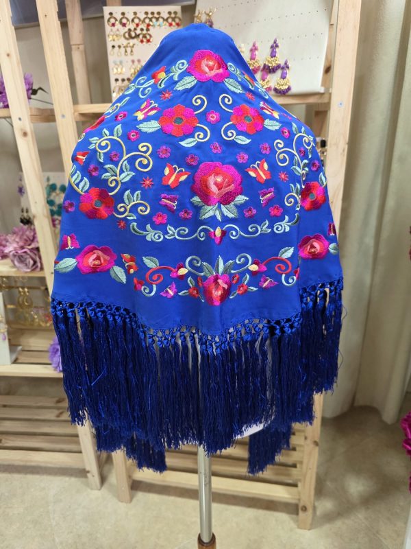 Mantoncillo Rocio azul pavo
