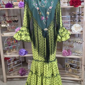 Traje de Flamenca Sevilla lima