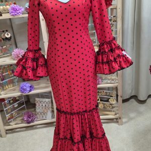 Traje de Flamenca Sevilla rojo