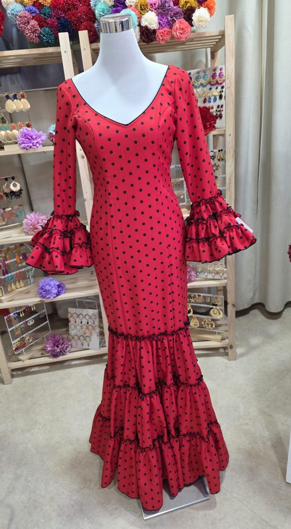 Traje de Flamenca Sevilla rojo