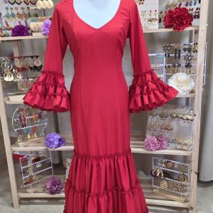 Vestido Sevilla Rojo Pasión
