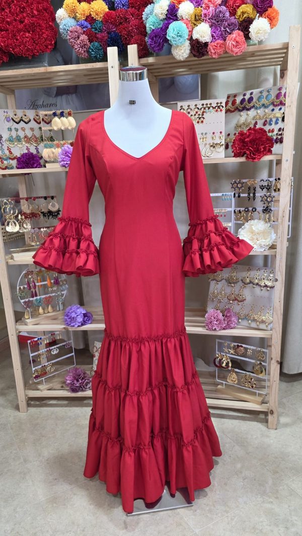 Vestido Sevilla Rojo Pasión