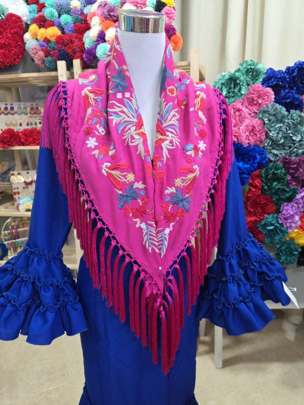 Vestido Sevilla Azul mantoncillo