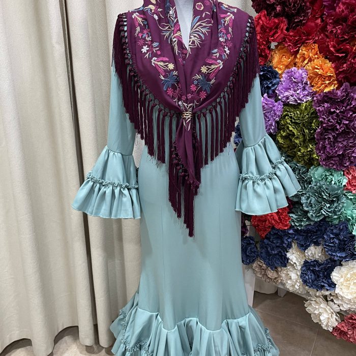 Ángela empolvado liso bielástica