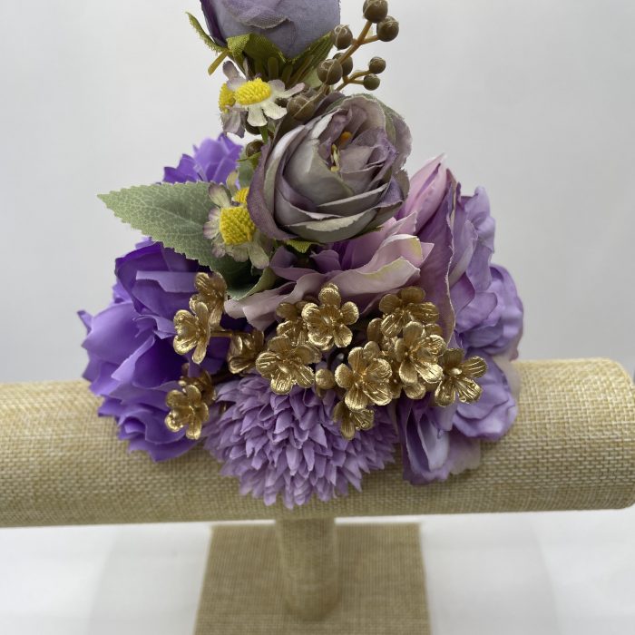 Ramillete redondo malva