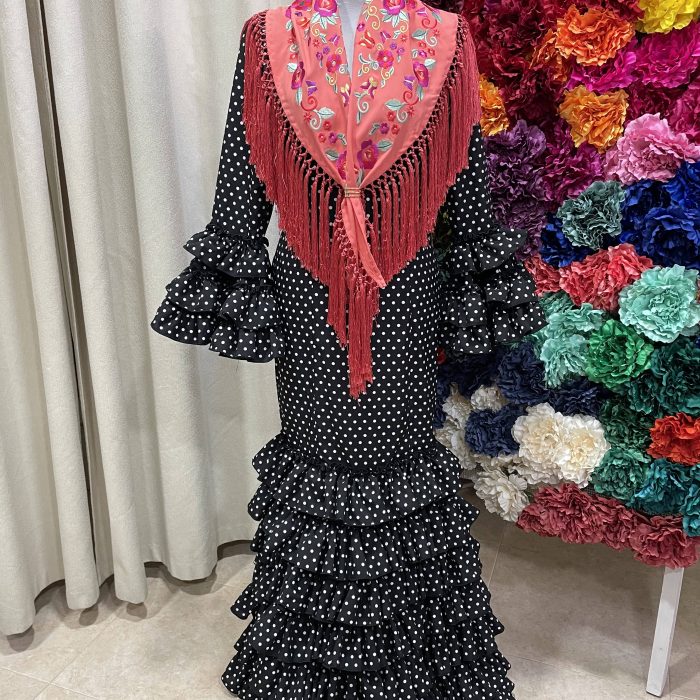 Jerez negro lunar blanco