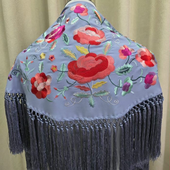 Mantoncillo Reja celeste