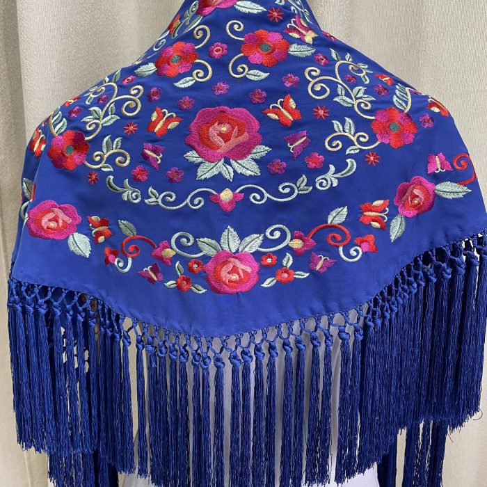 Mantoncillo Rocío azul pavo