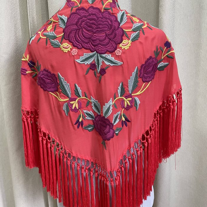 Mantoncillo Tango coral y buganvilla