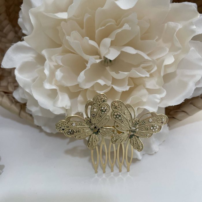 Peina mariposa doble