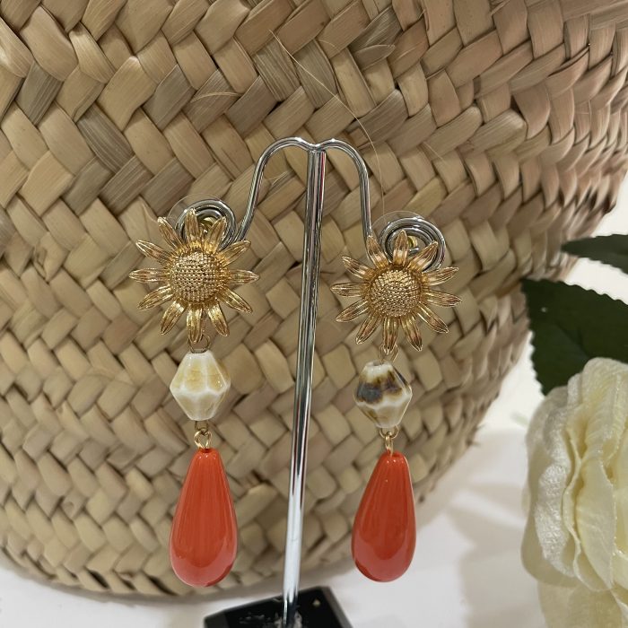 Pendiente Aitana naranja