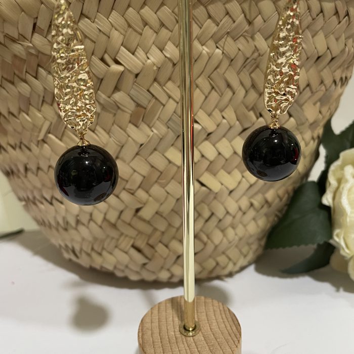 Pendiente Débora negro