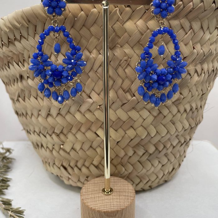 Pendiente Fabiola azul pavo