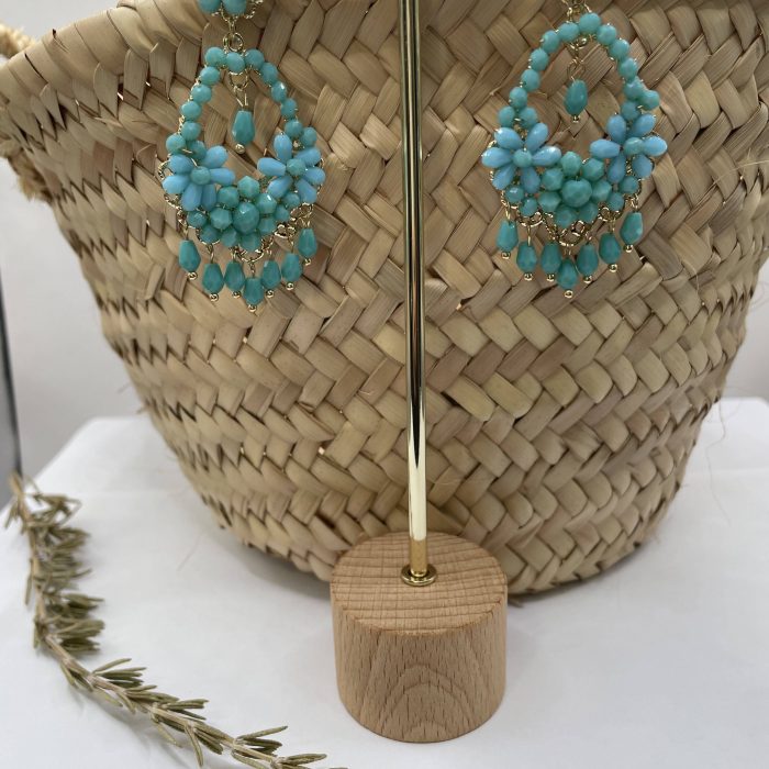 Pendiente Fabiola turquesa