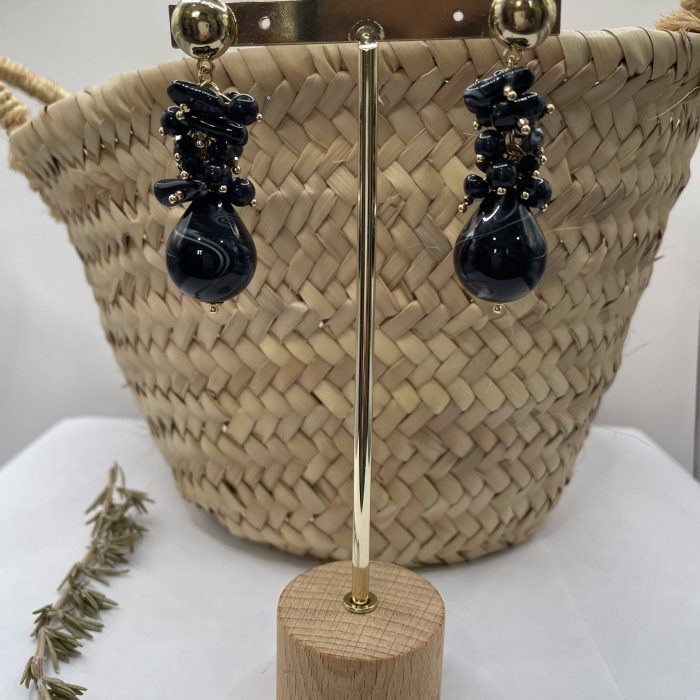 Pendiente Fátima negro