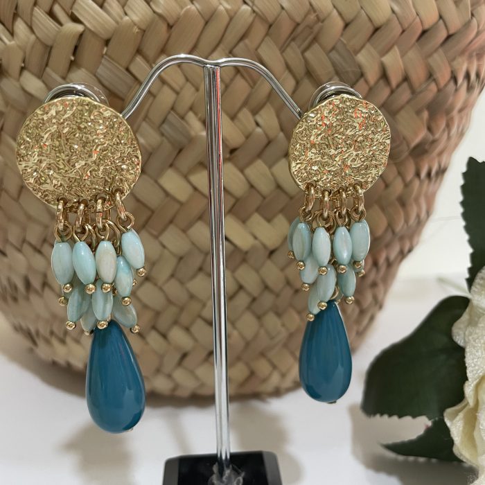 Pendiente Lía turquesa