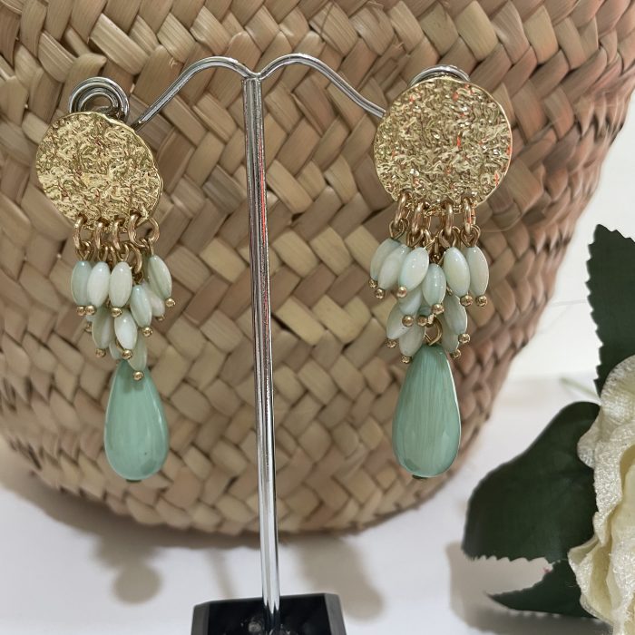 Pendiente Lía verde agua