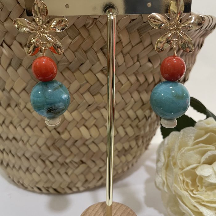 Pendiente Noa turquesa