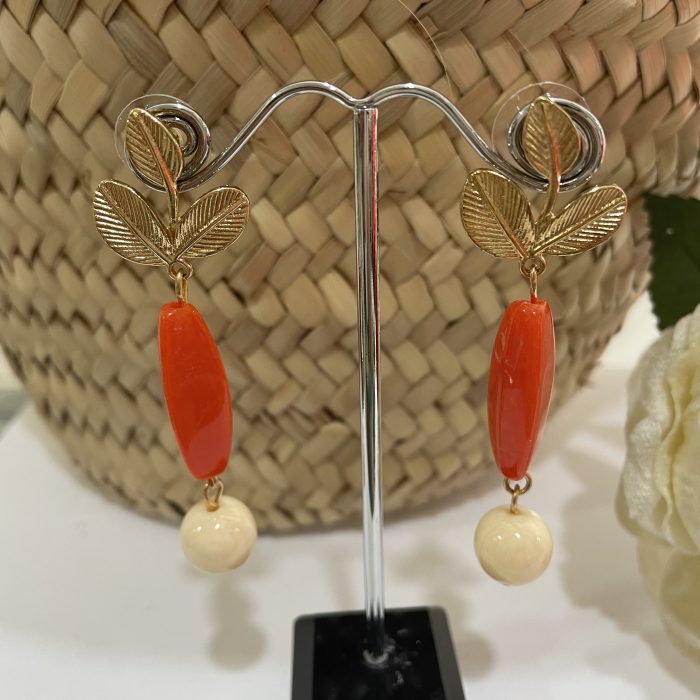 Pendiente Alejandra naranja