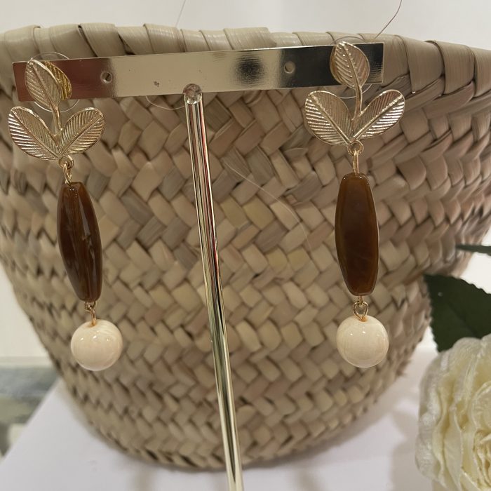 Pendiente Alejandra chocolate