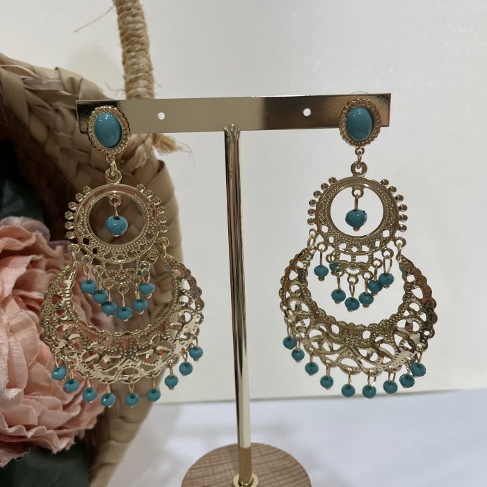 Pendiente Alicia turquesa