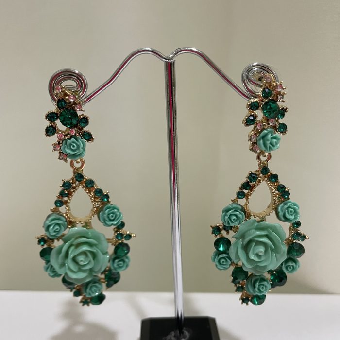 Pendiente elegance esmeralda