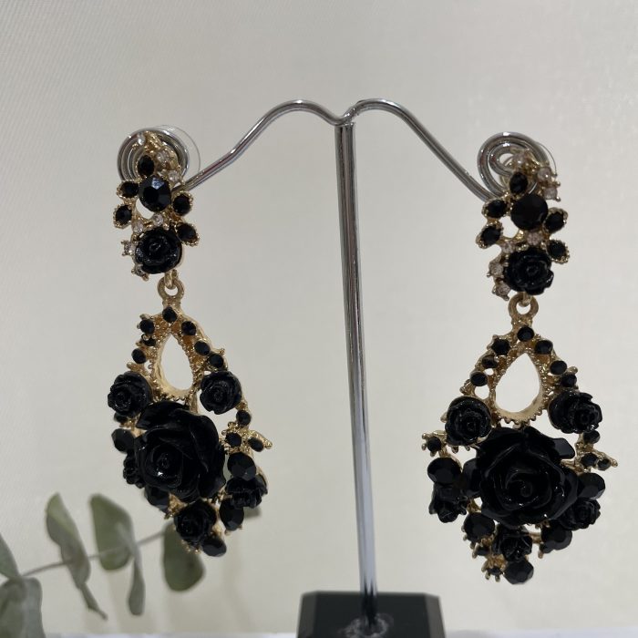 Pendiente elegance negro