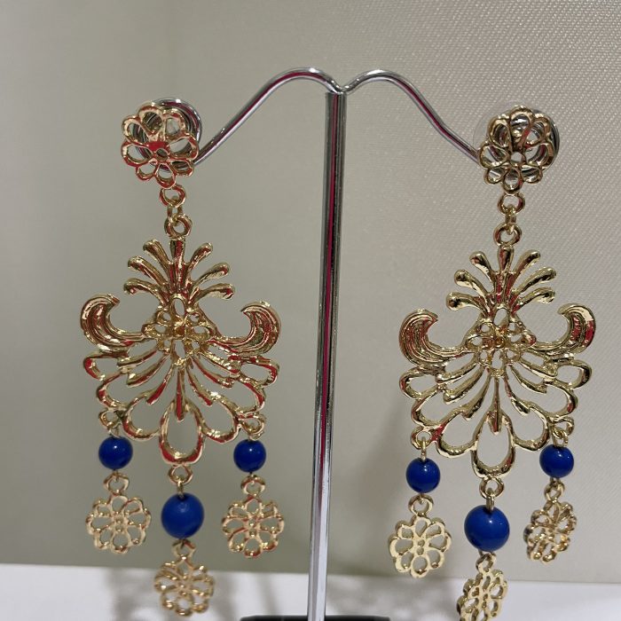 Pendiente Estrella azulino