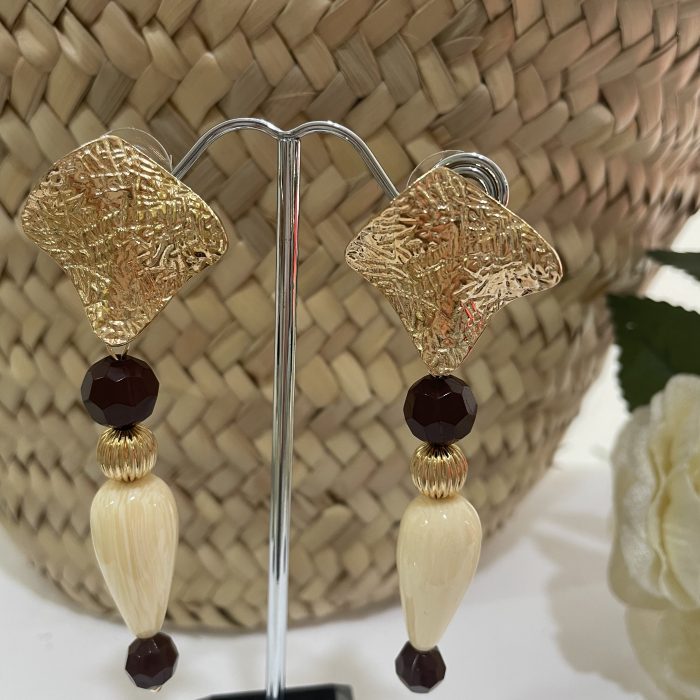 Pendiente Isabella blanco marfil