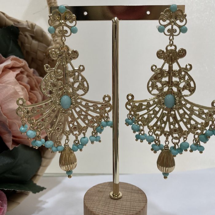 Pendiente Kiara turquesa