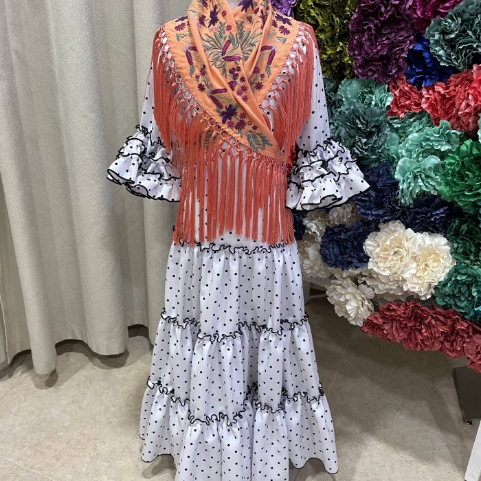 Sevilla blanco lunar negro