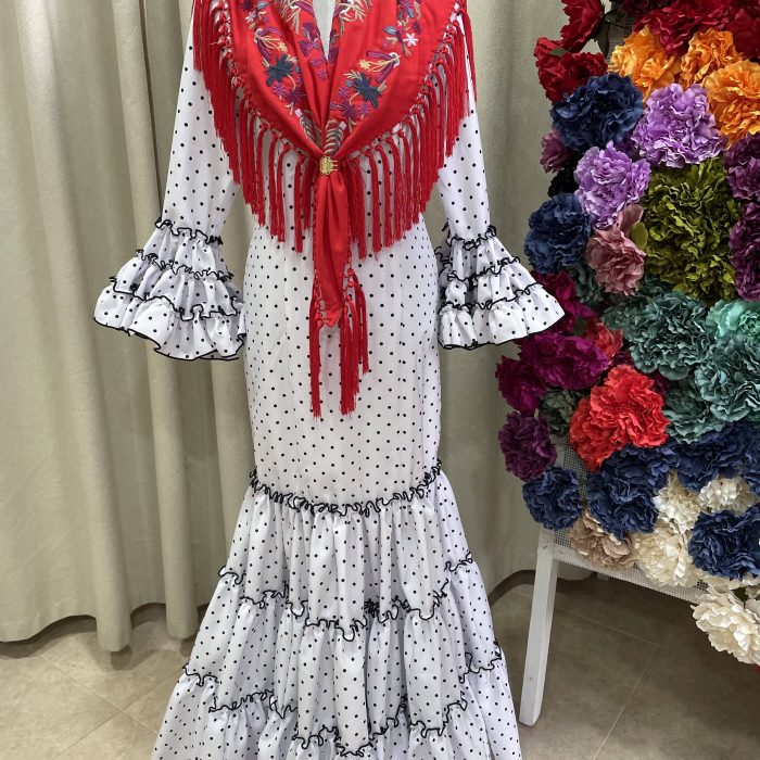 Sevilla blanco lunar negro