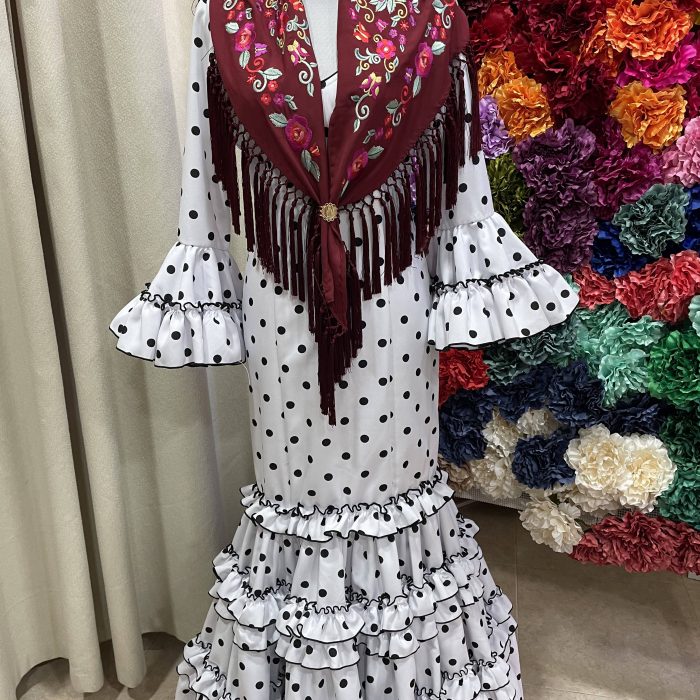 Triana blanco lunar negro